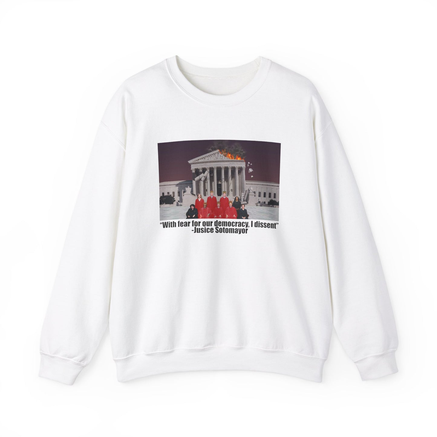 Democracy Supreme Justice | Unisex Heavy Blend™ Crewneck Sweatshirt