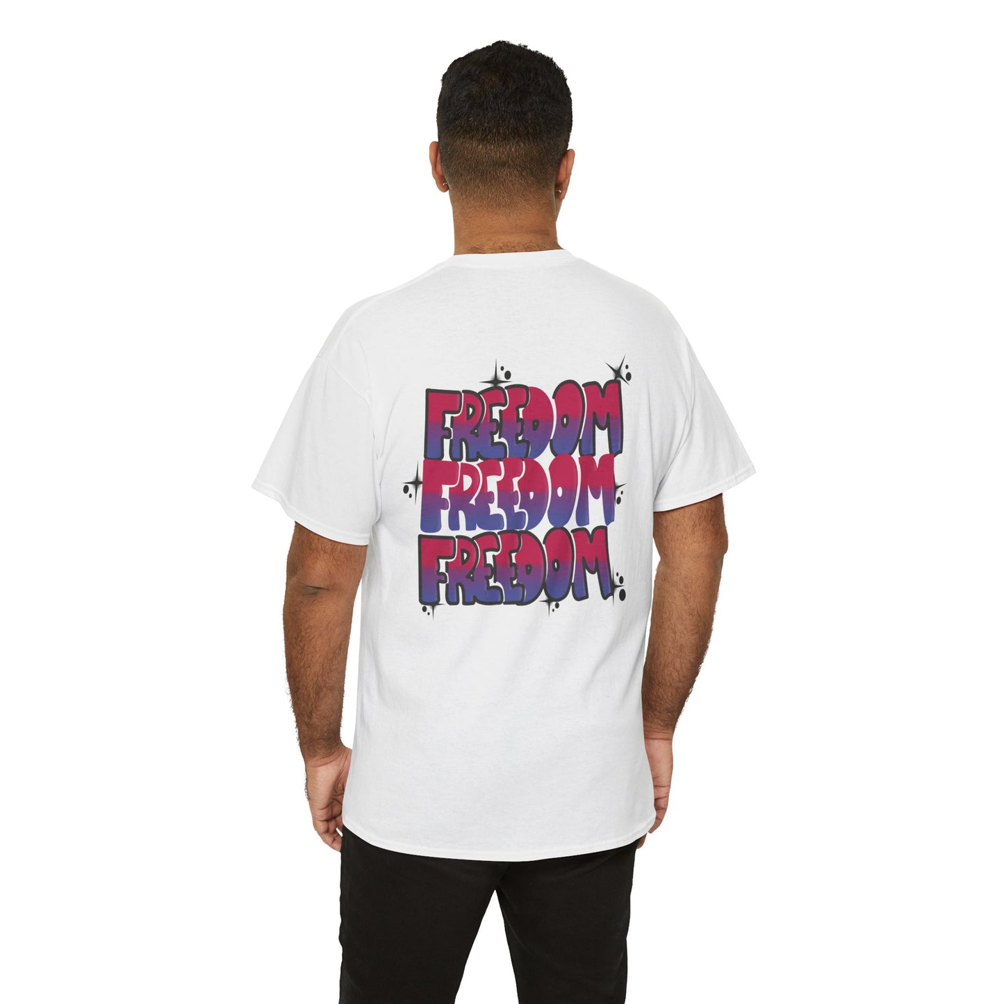 Harris Walz Freedom Not like Us Graffiti | Double Sided Unisex Heavy Cotton Tee