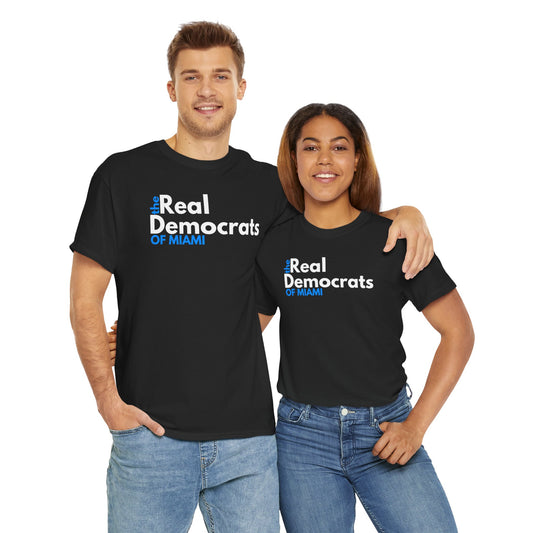 The Real Democrats Of Miami | Double Sided Unisex Heavy Cotton Tee