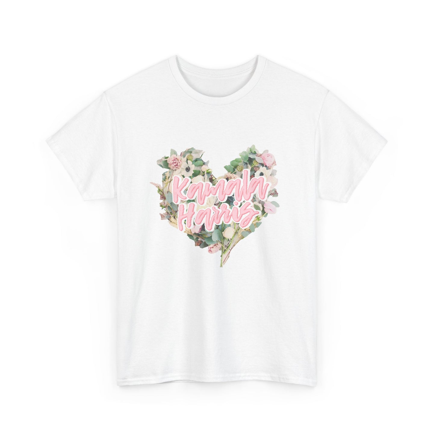 Kamala Harris Heart Flowers Arianators | Unisex Heavy Cotton Tee