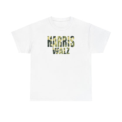 Harris Walz Camo Green | Unisex Heavy Cotton Tee