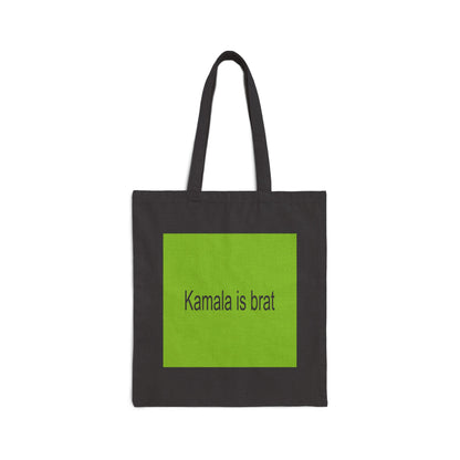 Kamala Is Brat | Cotton Canvas Tote Bag