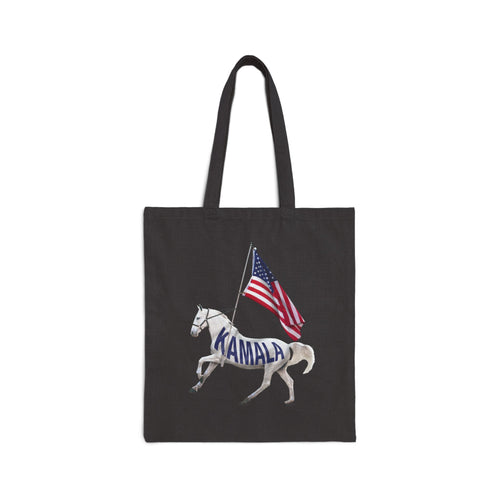 White Horse | Cotton Canvas Tote Bag