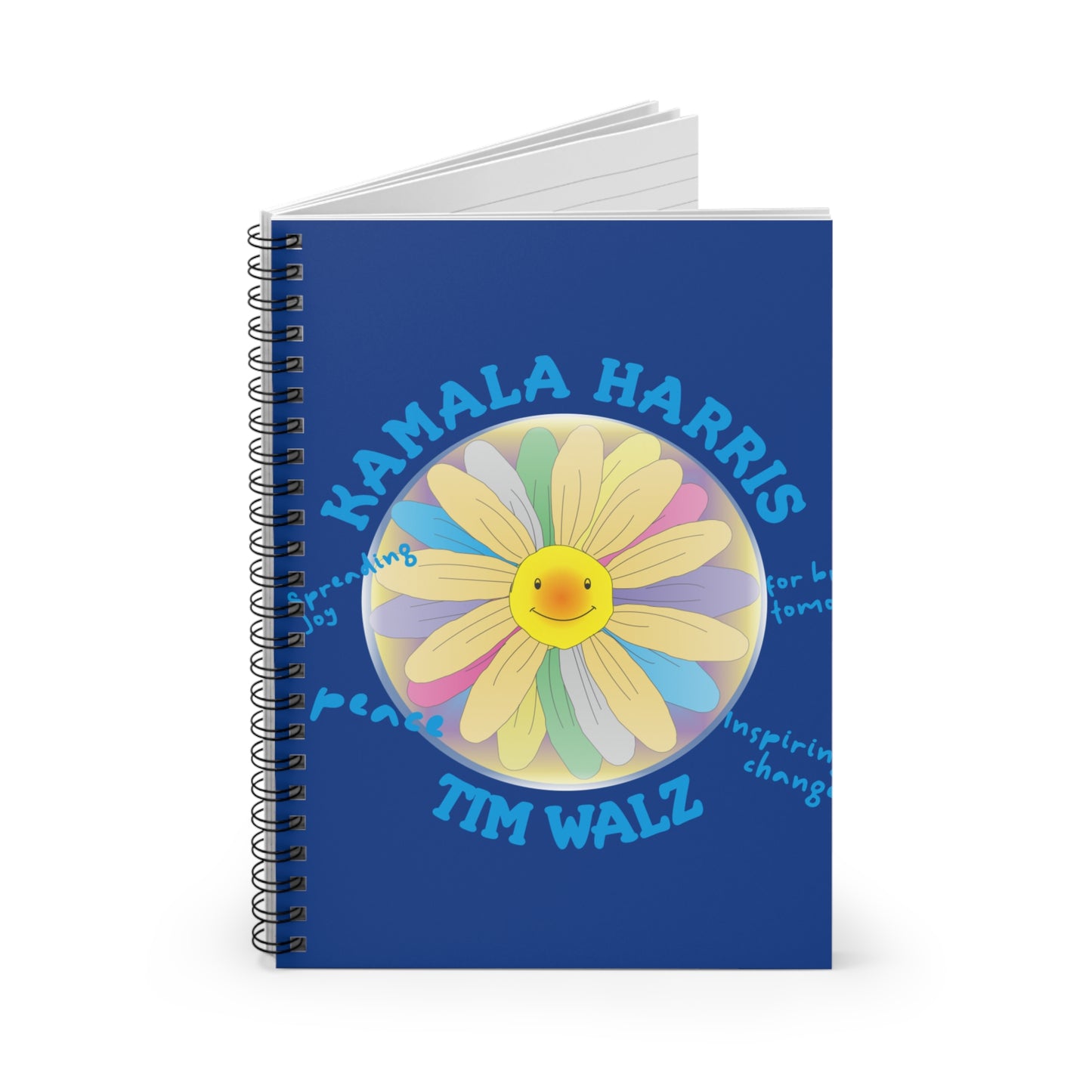 Kamala Harris Tim Walz | Spiral Notebook - Ruled Line