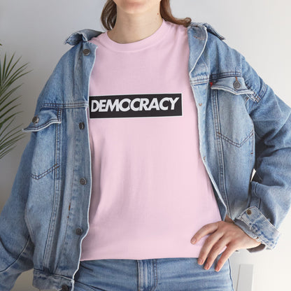 Democracy Black Box | Unisex Heavy Cotton Tee