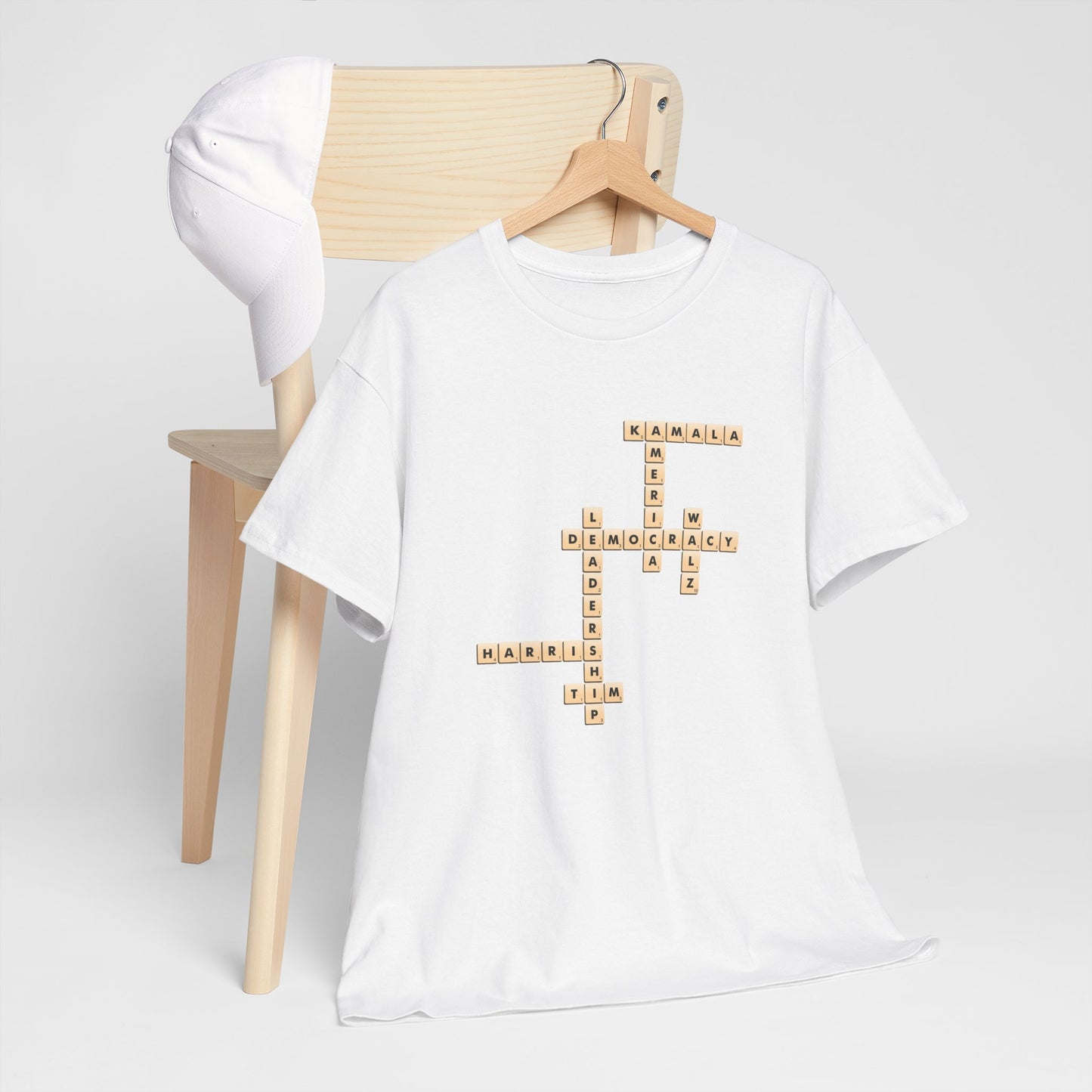 Harris Walz Scrabble | Unisex Heavy Cotton Tee