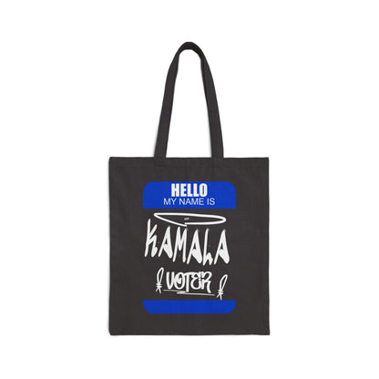 Kamala Voter 5627 | Double Sided Cotton Canvas Tote Bag