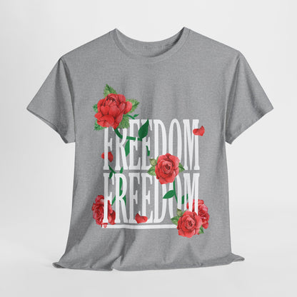 Freedom Red Rose | Unisex Heavy Cotton Tee