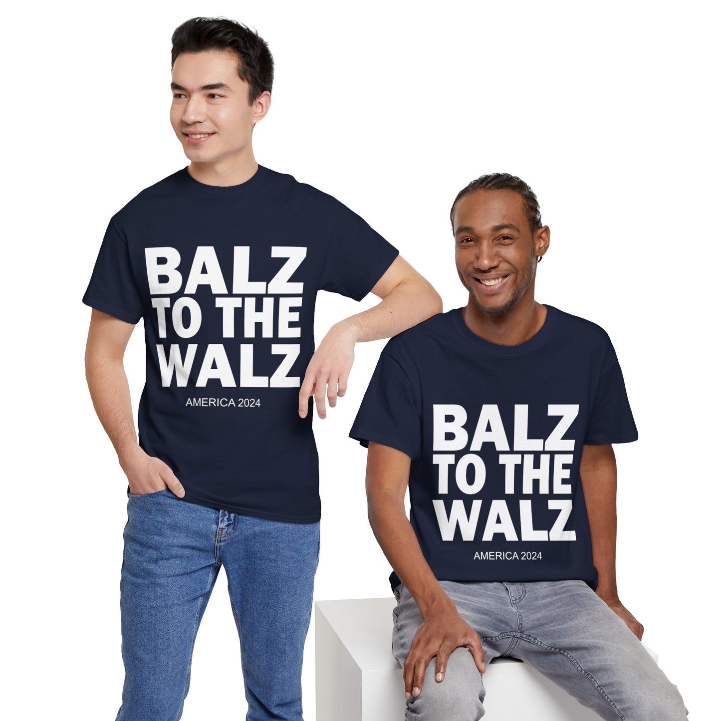 Balz To The Walz | Harris Walz Unisex Heavy Cotton Tee