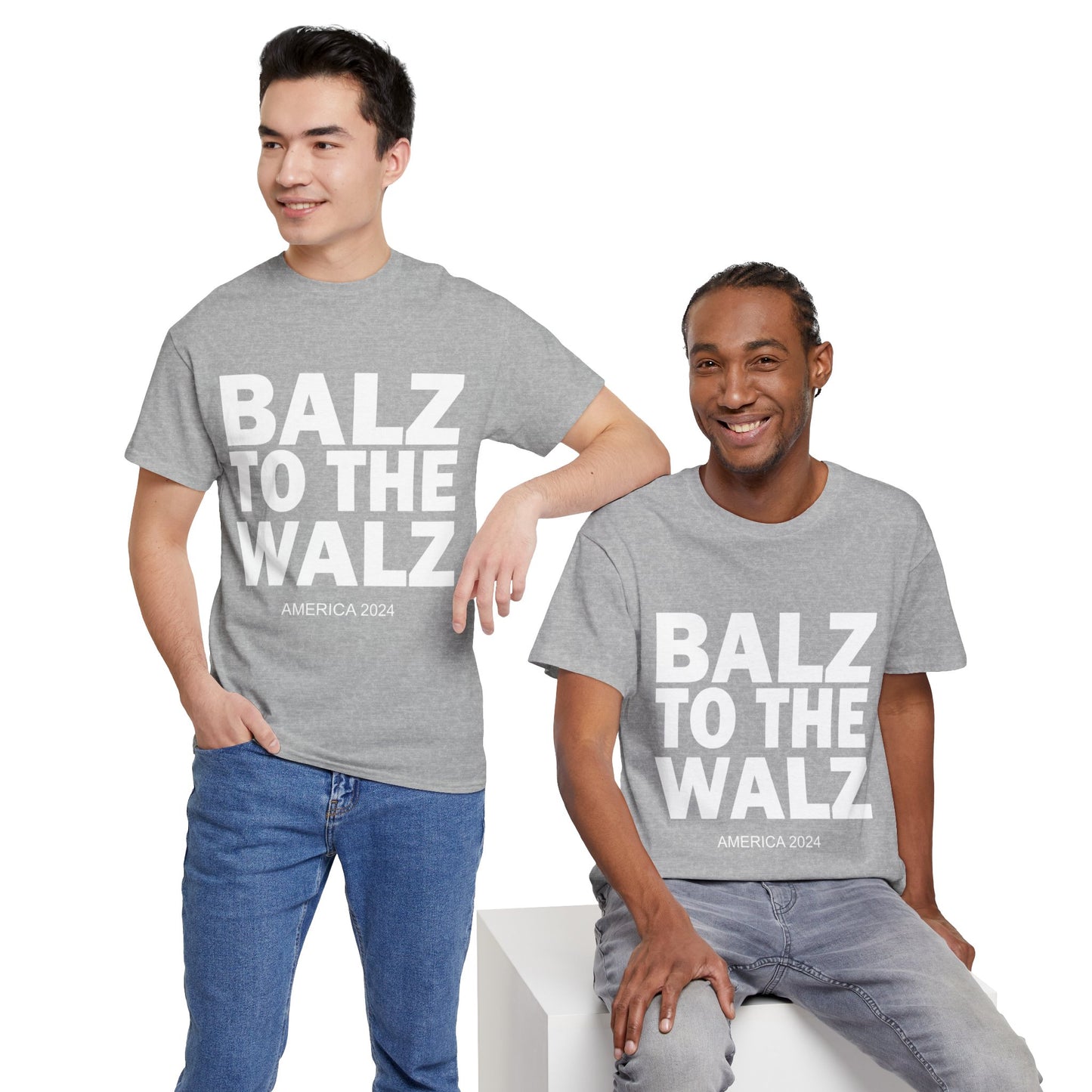 Balz To The Walz | Harris Walz Unisex Heavy Cotton Tee