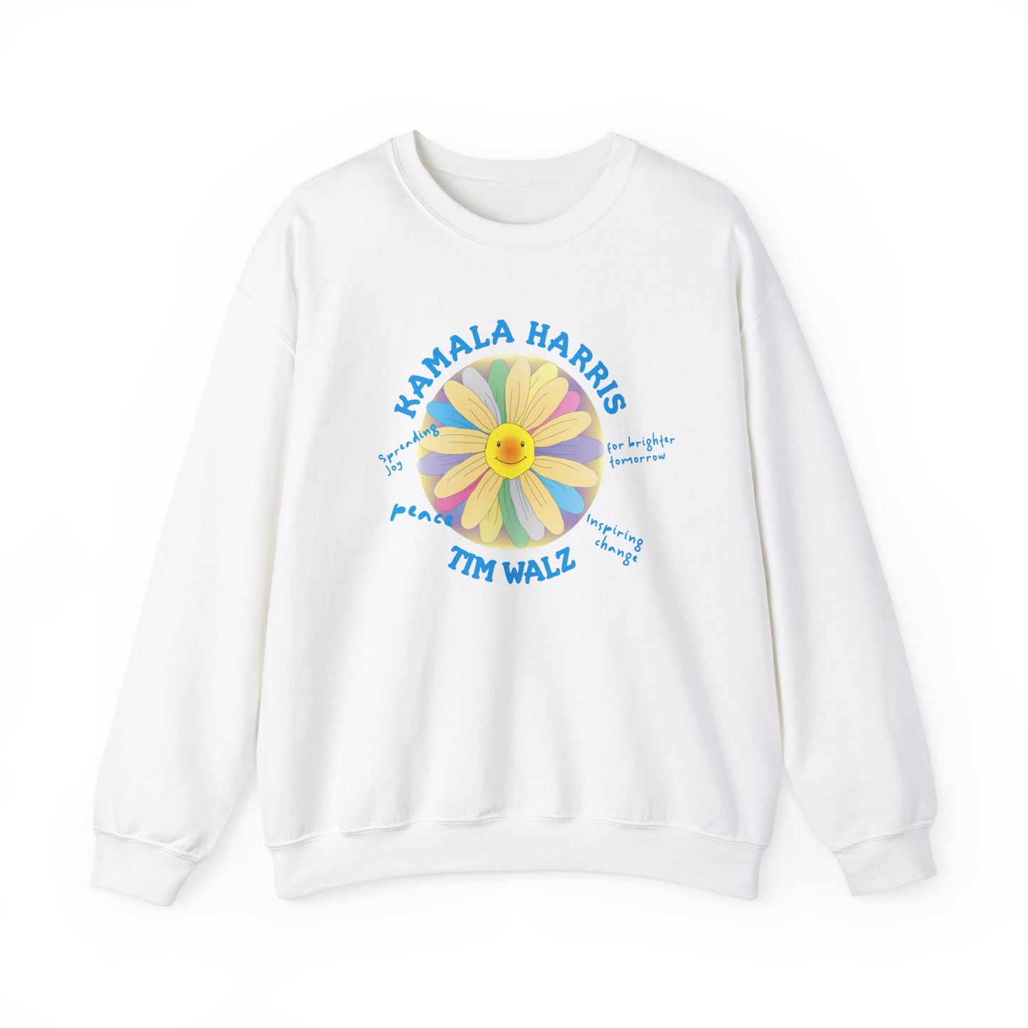 Harris Walz Spreading Joy | Unisex Heavy Blend™ Crewneck Sweatshirt