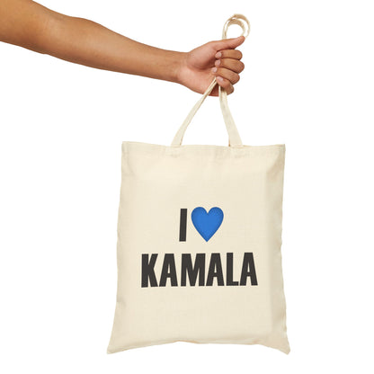 I Love Kamala | Cotton Canvas Tote Bag