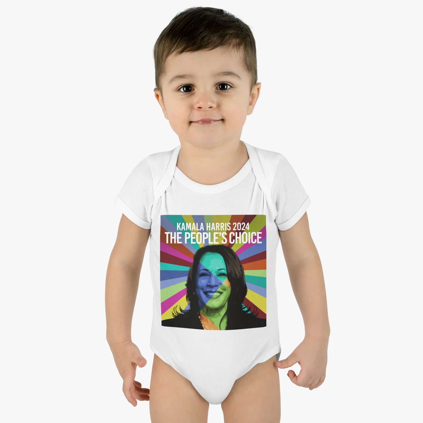 Rainbow Face Kamala The Peoples Choice | Infant Baby Rib Bodysuit