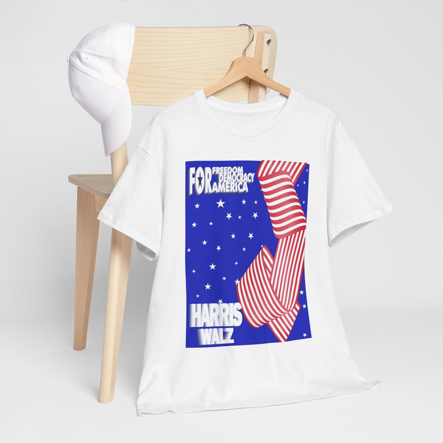 For Democracy Harris Walz | Unisex Heavy Cotton Tee