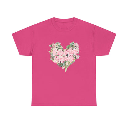 Kamala Harris Heart Flowers Arianators | Unisex Heavy Cotton Tee