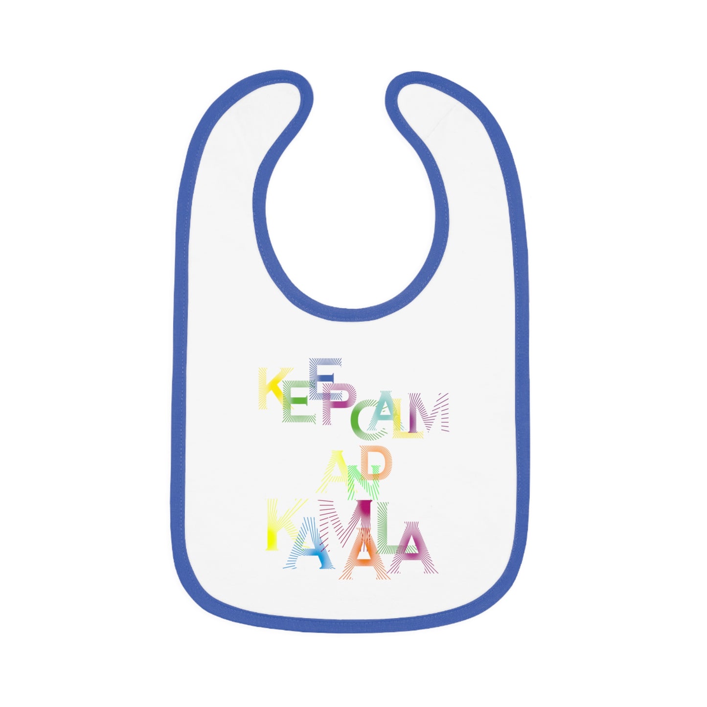 Keep Calm and Kamala | Baby Contrast Trim Jersey Bib