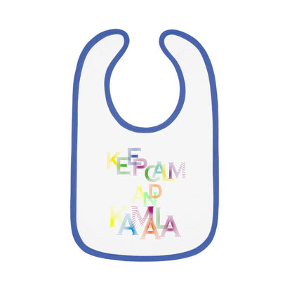 Keep Calm and Kamala | Baby Contrast Trim Jersey Bib