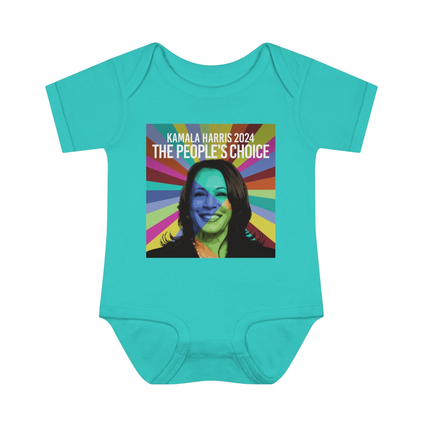 Rainbow Face Kamala The Peoples Choice | Infant Baby Rib Bodysuit