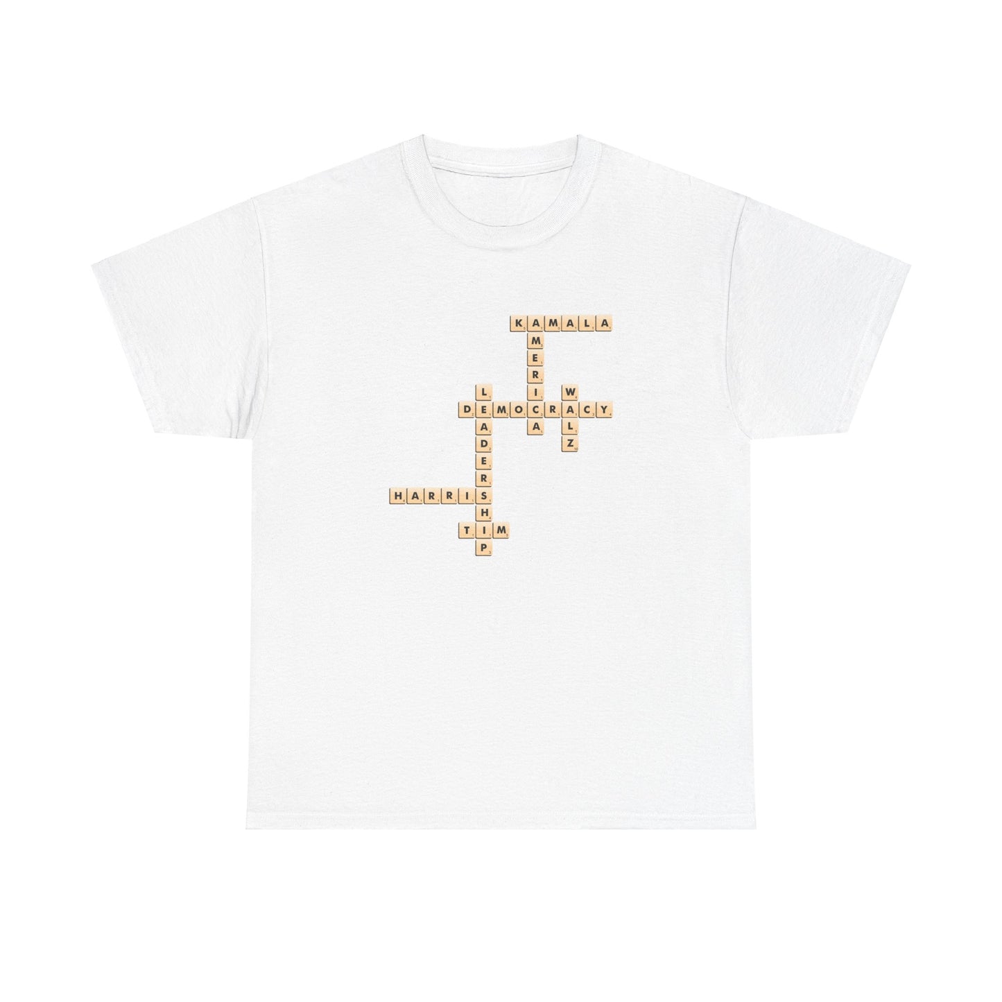 Harris Walz Scrabble | Unisex Heavy Cotton Tee