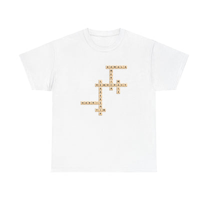 Harris Walz Scrabble | Unisex Heavy Cotton Tee