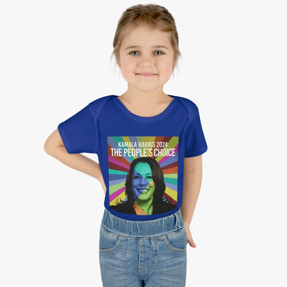 Rainbow Face Kamala The Peoples Choice | Infant Baby Rib Bodysuit