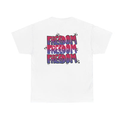 Harris Walz Freedom Not like Us Graffiti | Double Sided Unisex Heavy Cotton Tee