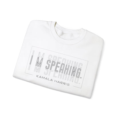 I'm Speaking Kamala Harris | Unisex Heavy Blend™ Crewneck Sweatshirt