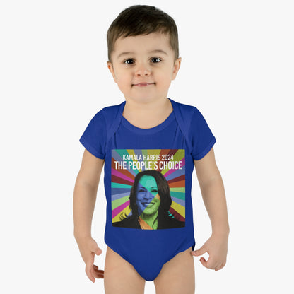 Rainbow Face Kamala The Peoples Choice | Infant Baby Rib Bodysuit