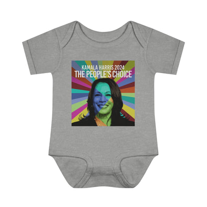 Rainbow Face Kamala The Peoples Choice | Infant Baby Rib Bodysuit