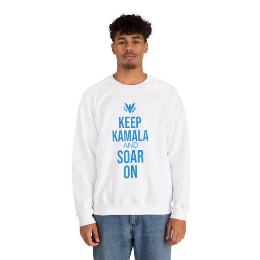 Keep Kamala and Soar On | Unisex Heavy Blend™ Crewneck Sweatshirt