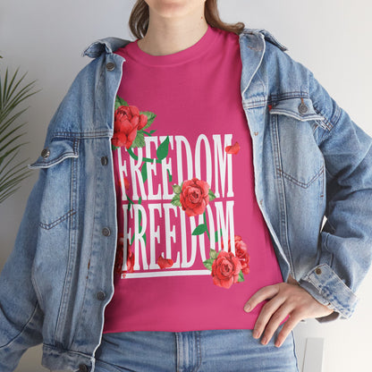 Freedom Red Rose | Unisex Heavy Cotton Tee