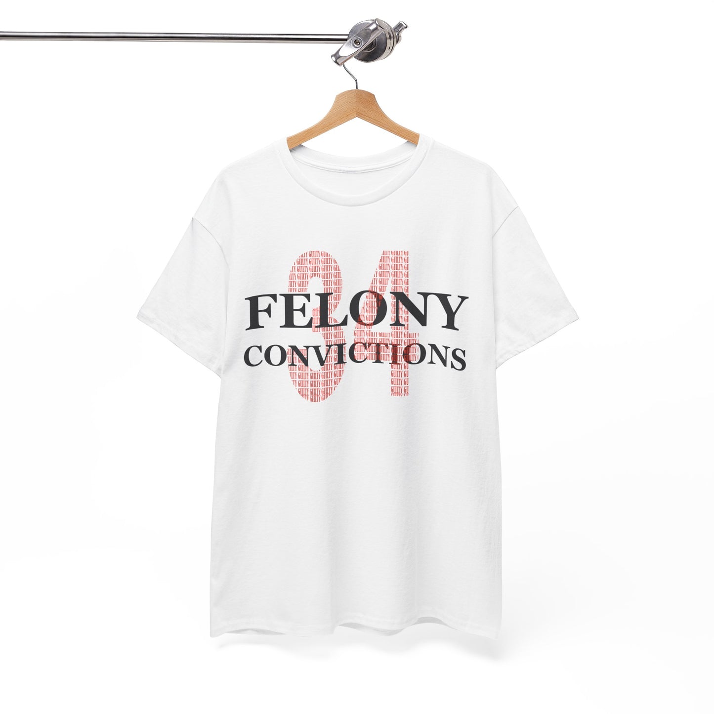 34 Felony Conviction | Anti Trump Unisex Heavy Cotton Tee