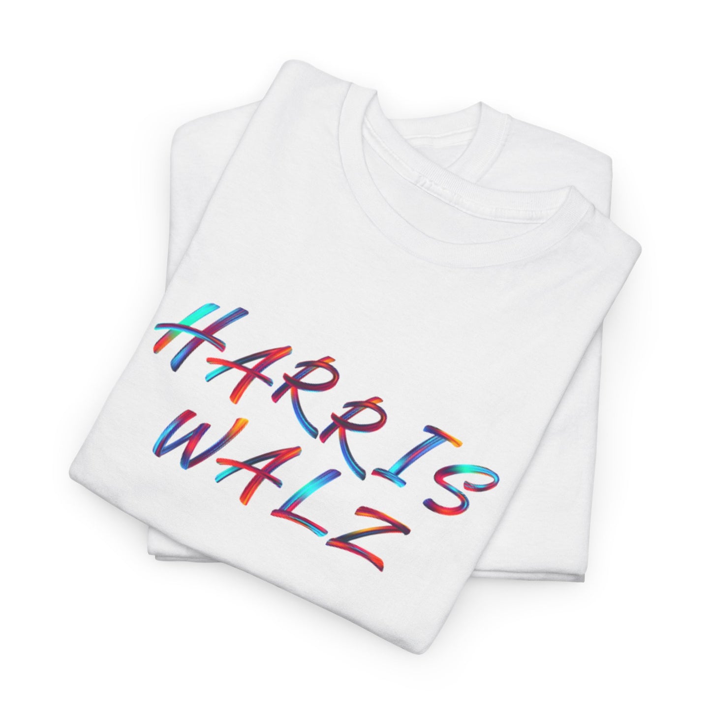 Harris Walz Brush Effect | Unisex Heavy Cotton Tee