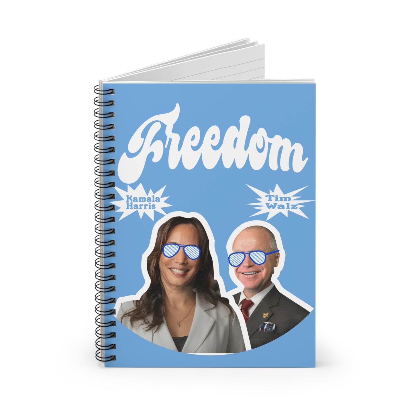 Freedom Harris Walz | Spiral Notebook - Ruled Line