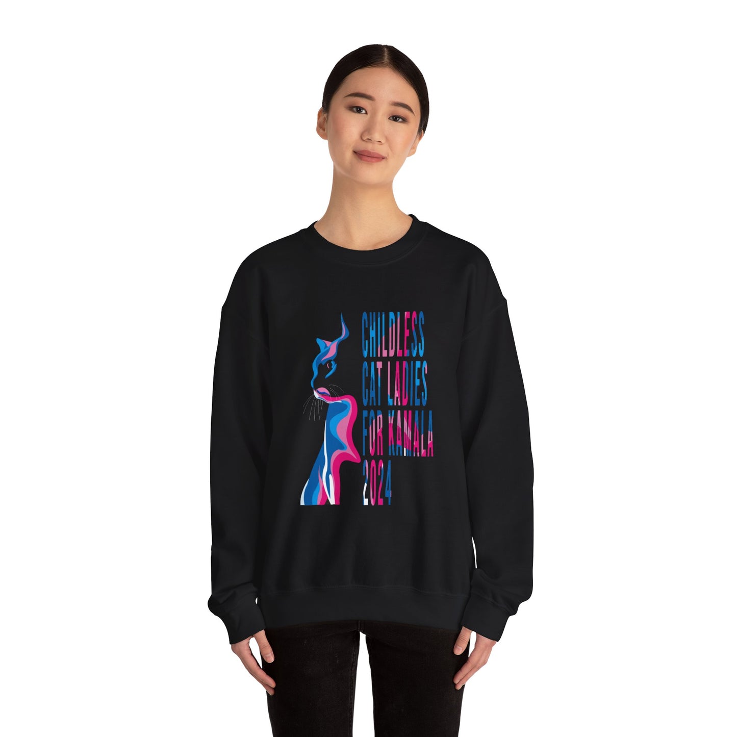 Childless Cat Ladies for Kamala | Unisex Heavy Blend™ Crewneck Sweatshirt