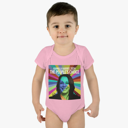 Rainbow Face Kamala The Peoples Choice | Infant Baby Rib Bodysuit