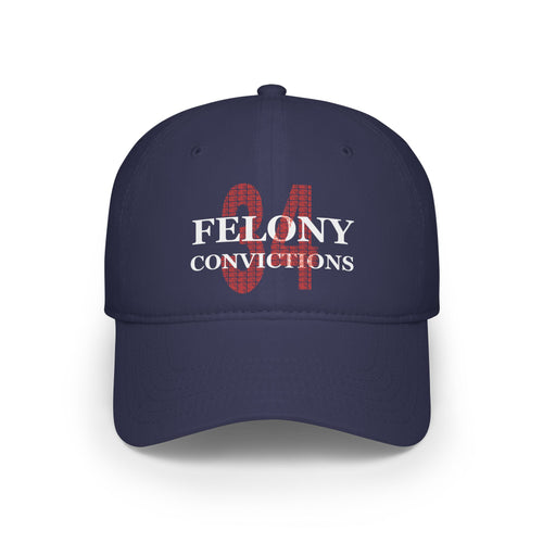 34 Felony Convictions | Low Profile Baseball Cap