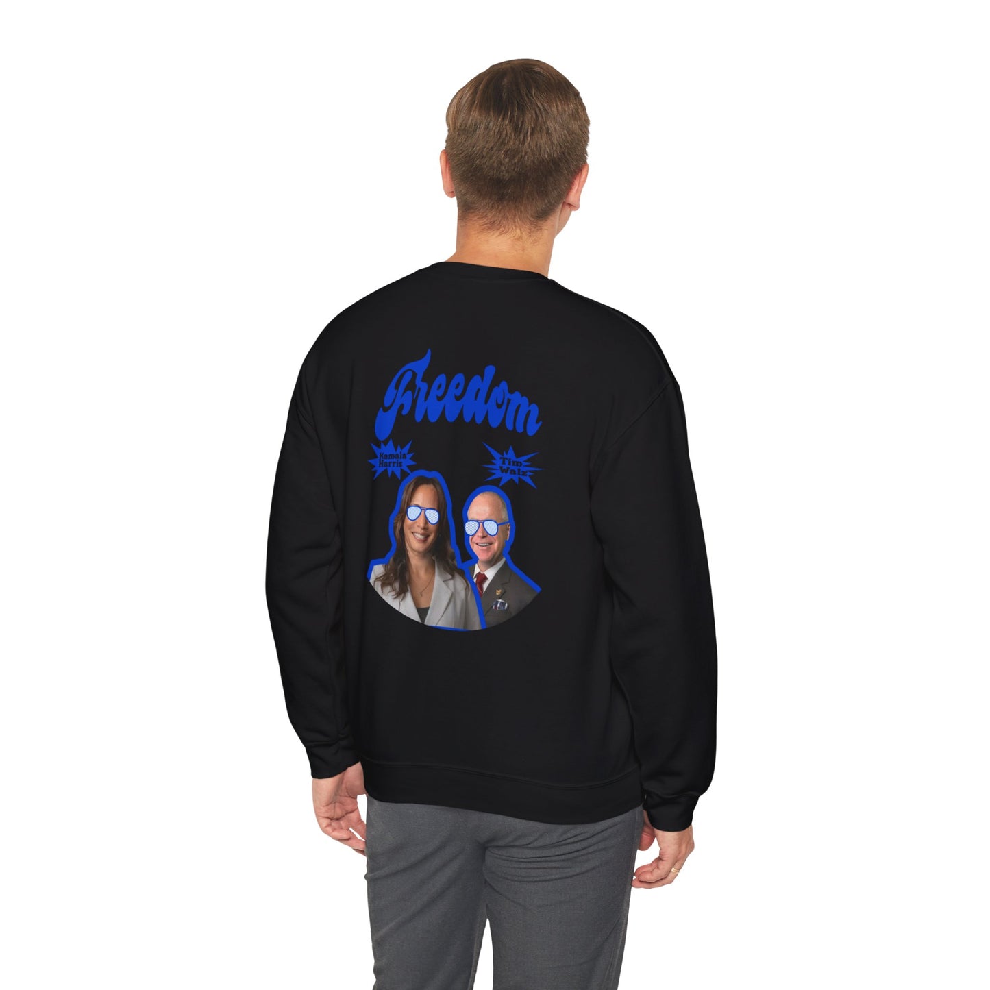 Freedom Kamala Harris & Tim Walz | Unisex Heavy Blend™ Crewneck Sweatshirt