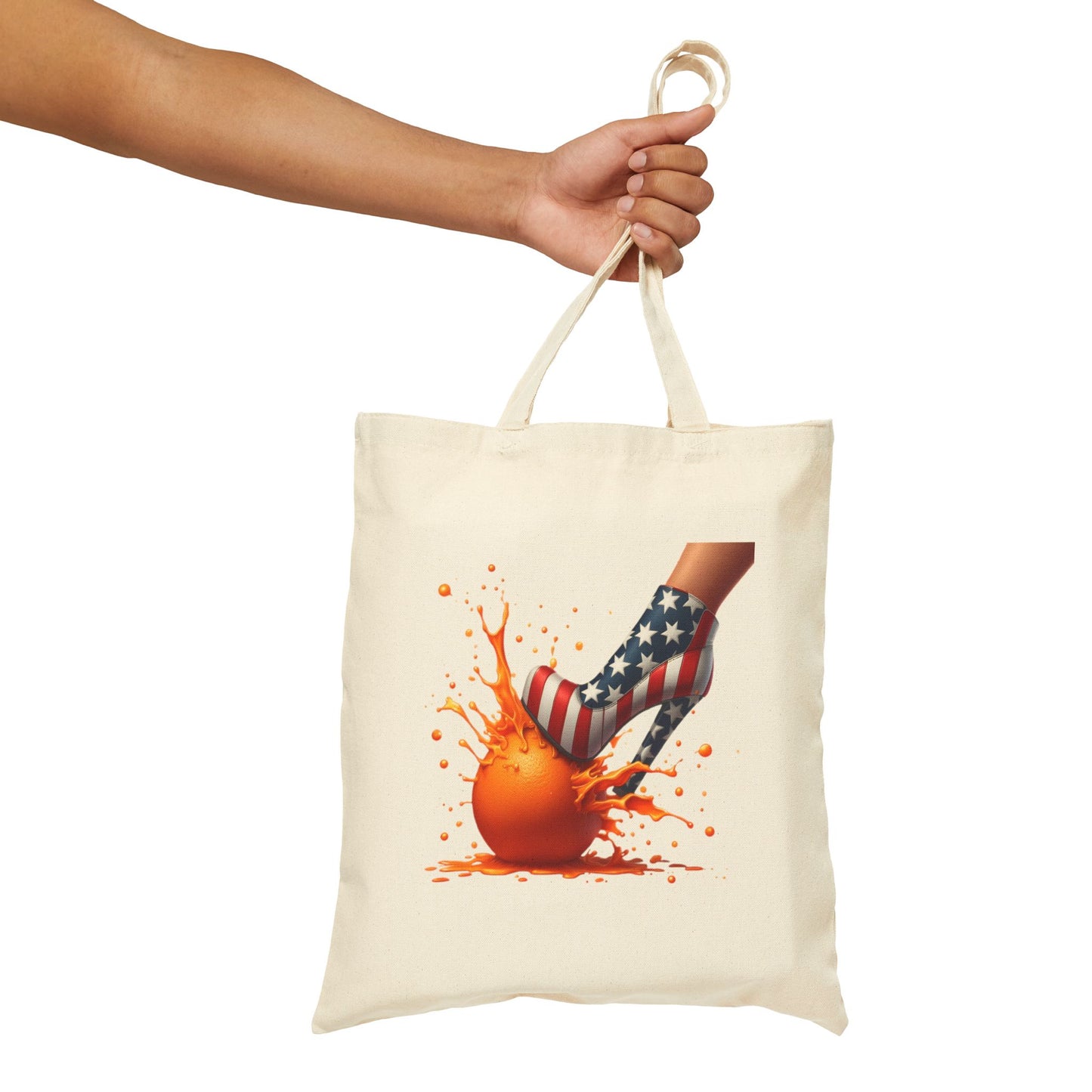 Orange n Heels | Cotton Canvas Tote Bag