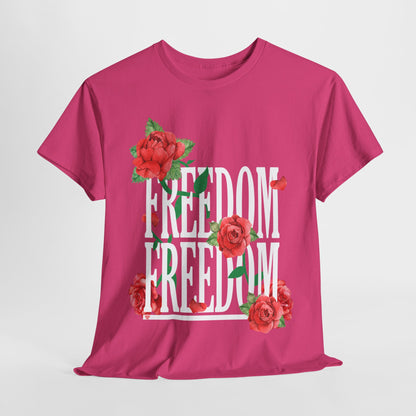 Freedom Red Rose | Unisex Heavy Cotton Tee