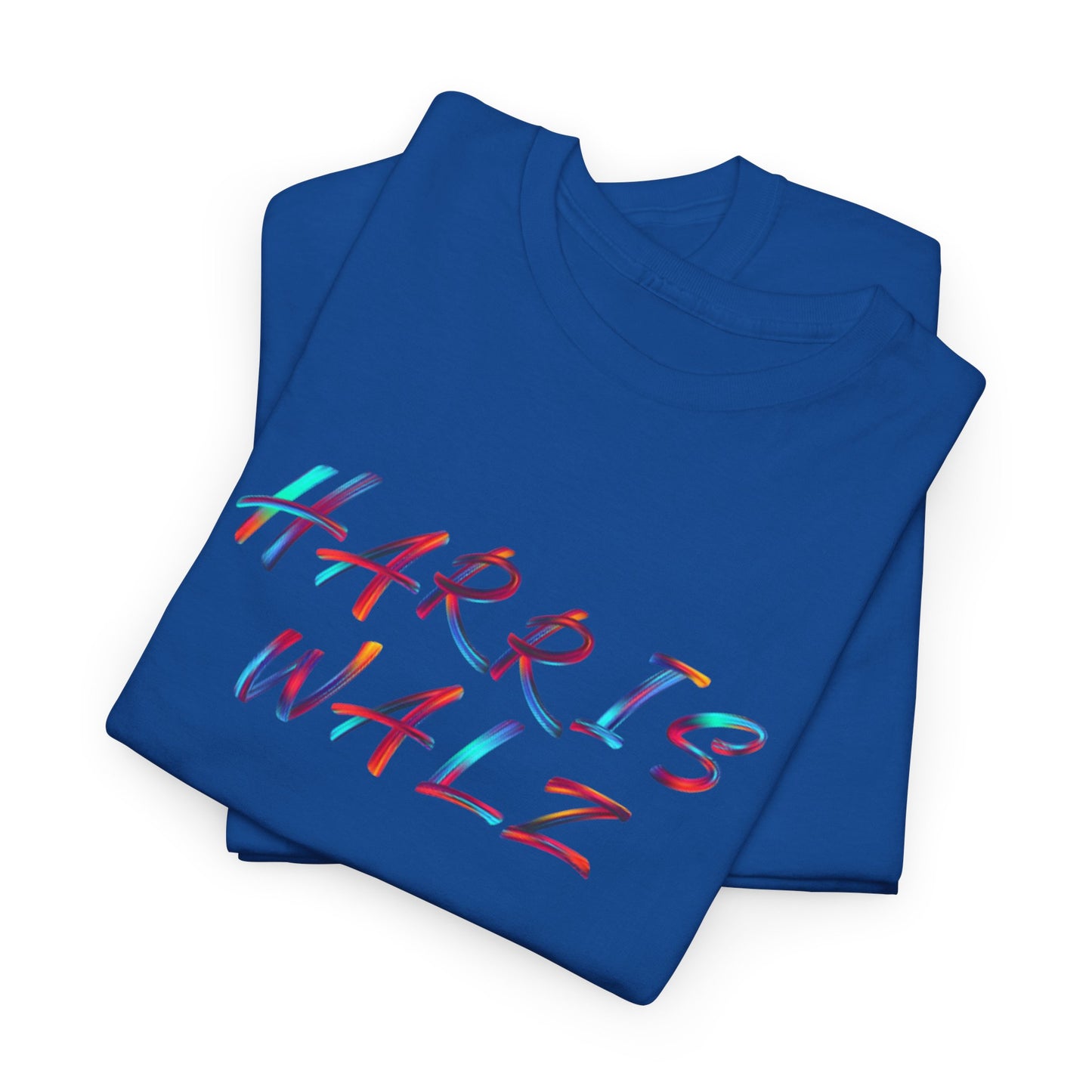 Harris Walz Brush Effect | Unisex Heavy Cotton Tee