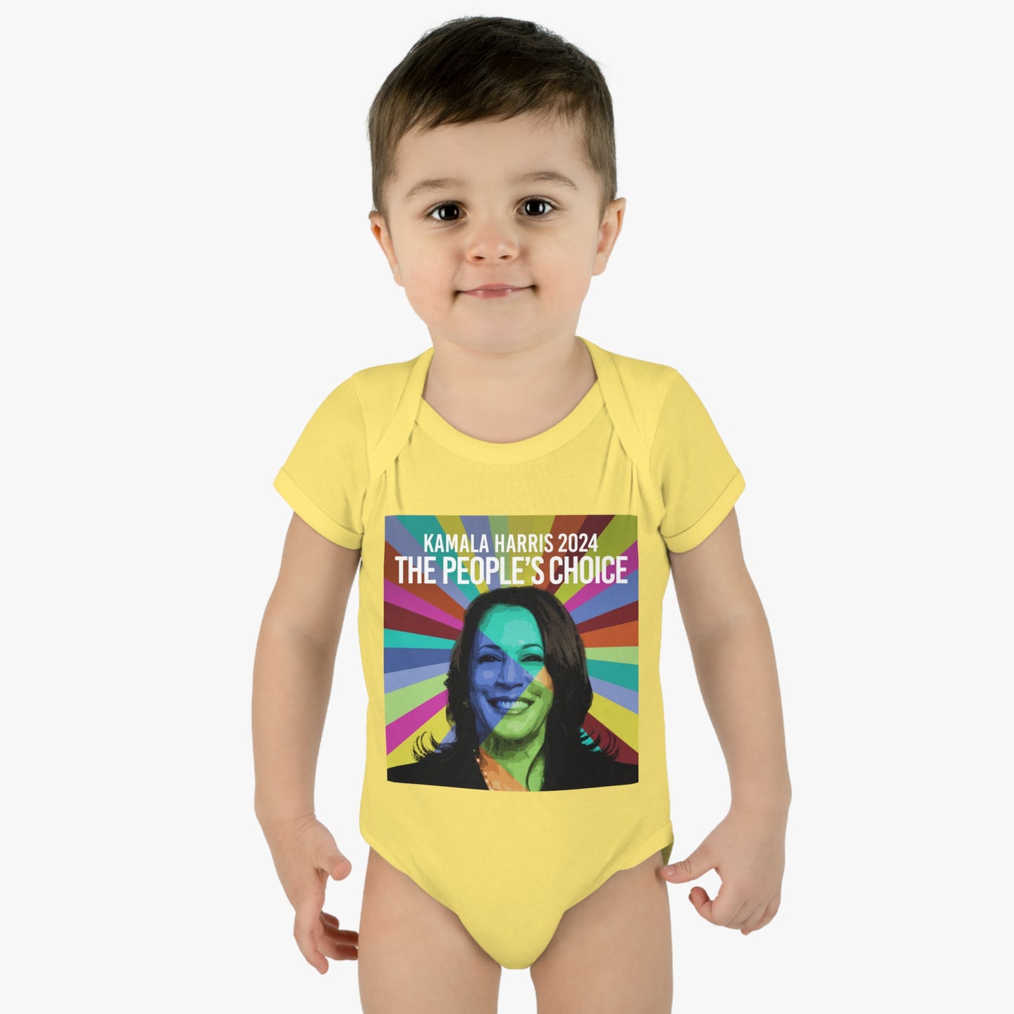 Rainbow Face Kamala The Peoples Choice | Infant Baby Rib Bodysuit