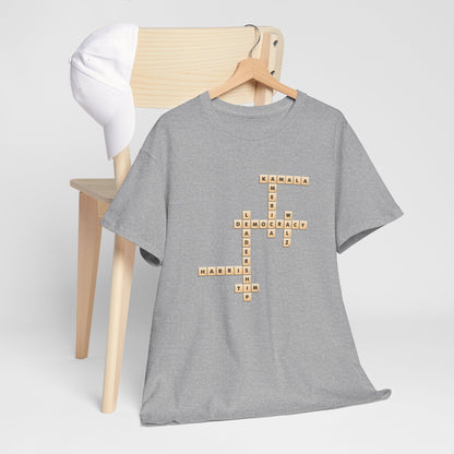 Harris Walz Scrabble | Unisex Heavy Cotton Tee