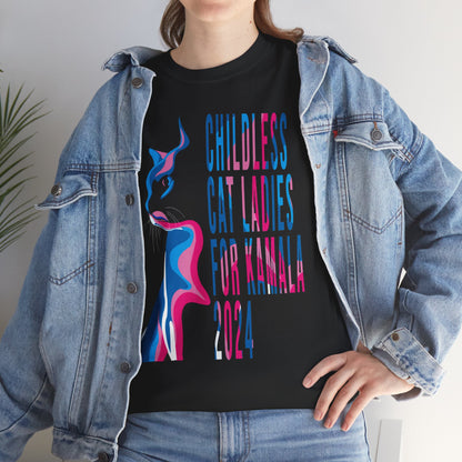 Childless Cat Ladies For Kamala | Unisex Heavy Cotton Tee