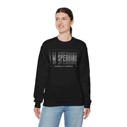 I'm Speaking Kamala Harris | Unisex Heavy Blend™ Crewneck Sweatshirt