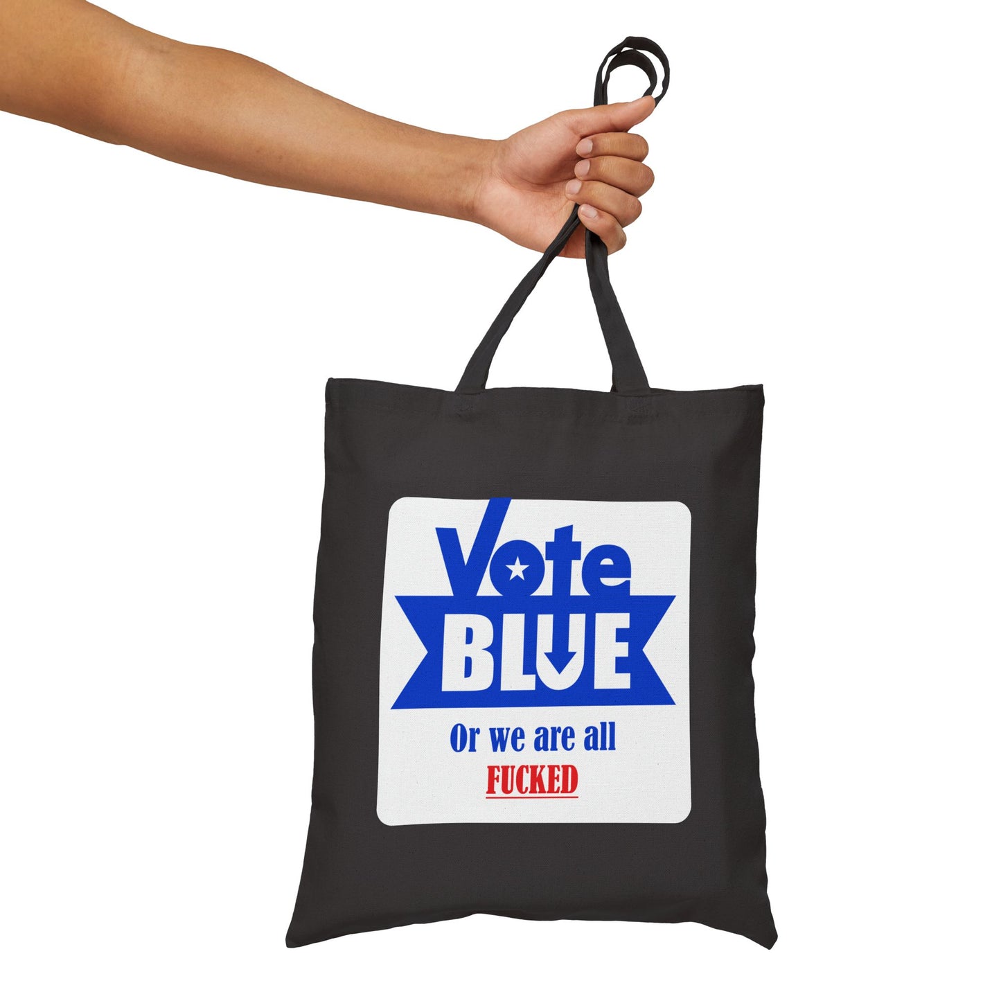 Vote Blue | Cotton Canvas Tote Bag