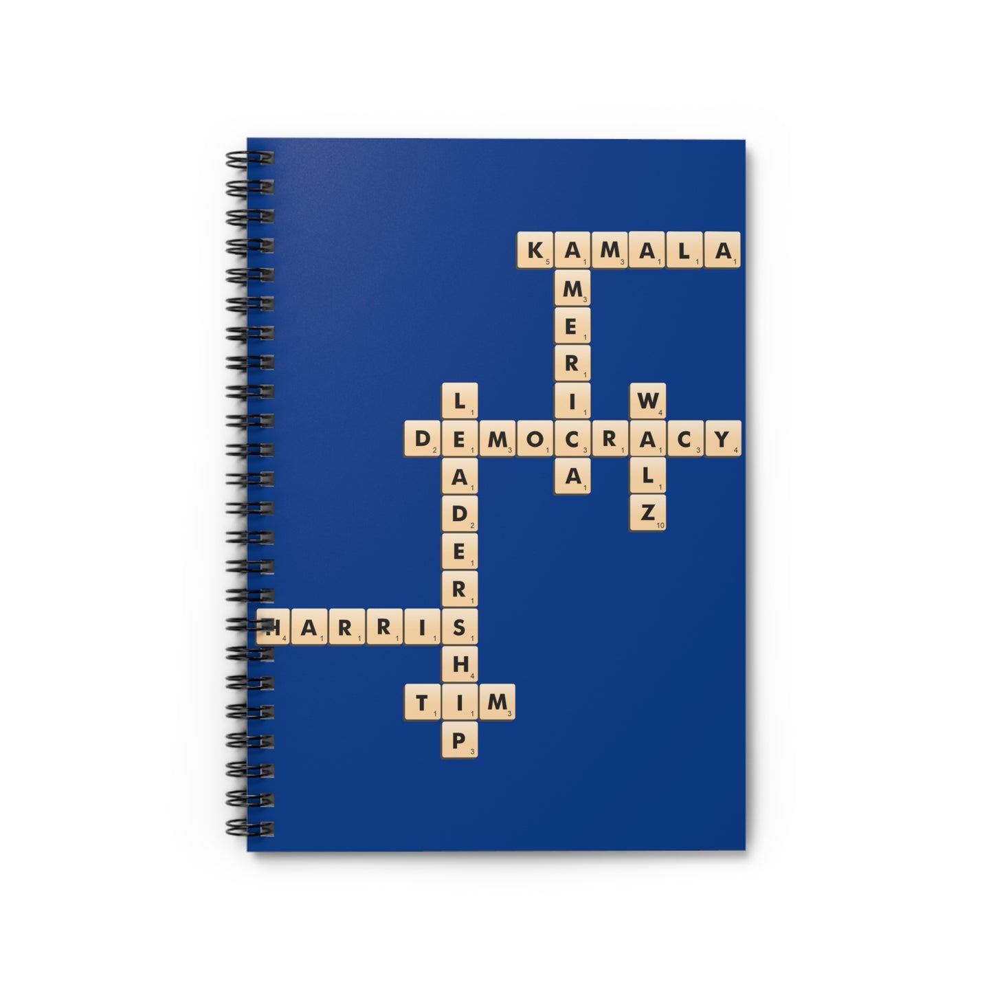 Scrabble Spiral Notebook - Ruled Line