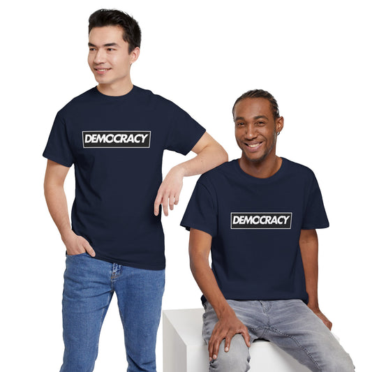 Democracy Black Box | Unisex Heavy Cotton Tee