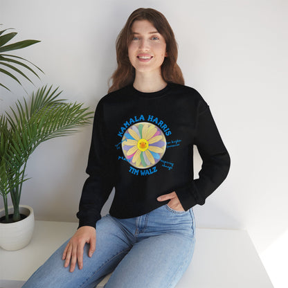 Harris Walz Spreading Joy | Unisex Heavy Blend™ Crewneck Sweatshirt