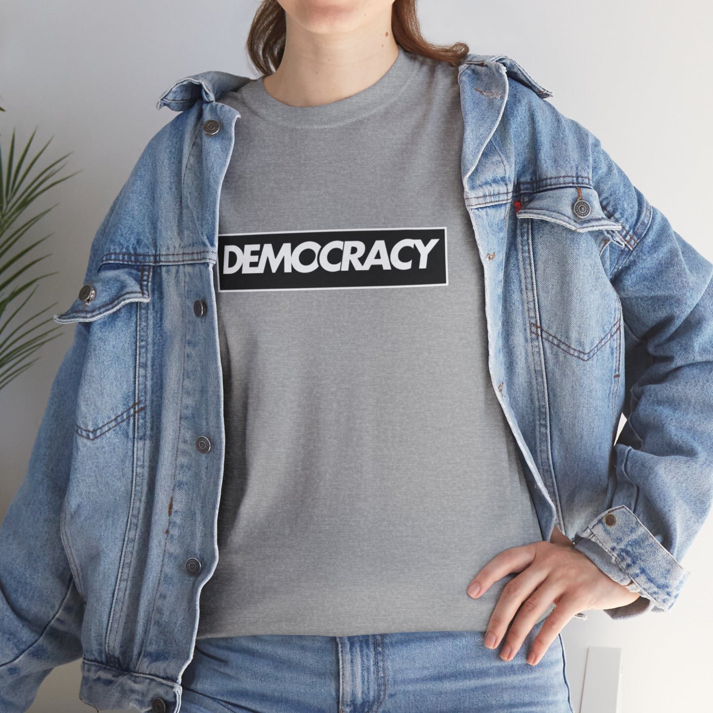 Democracy Black Box | Unisex Heavy Cotton Tee